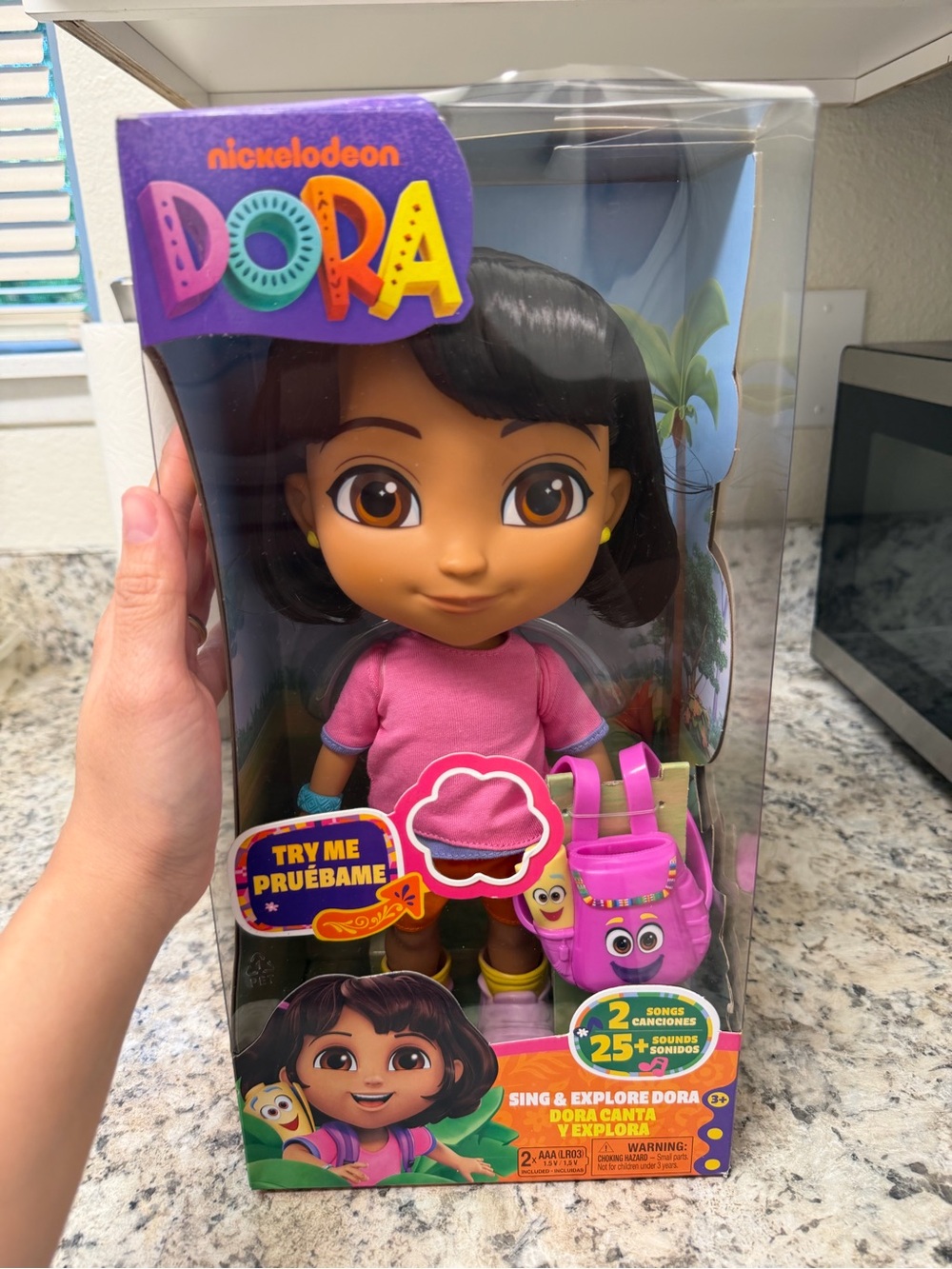 Nickelodeon Dora Doll in Pink Outfit with Purple Backpack